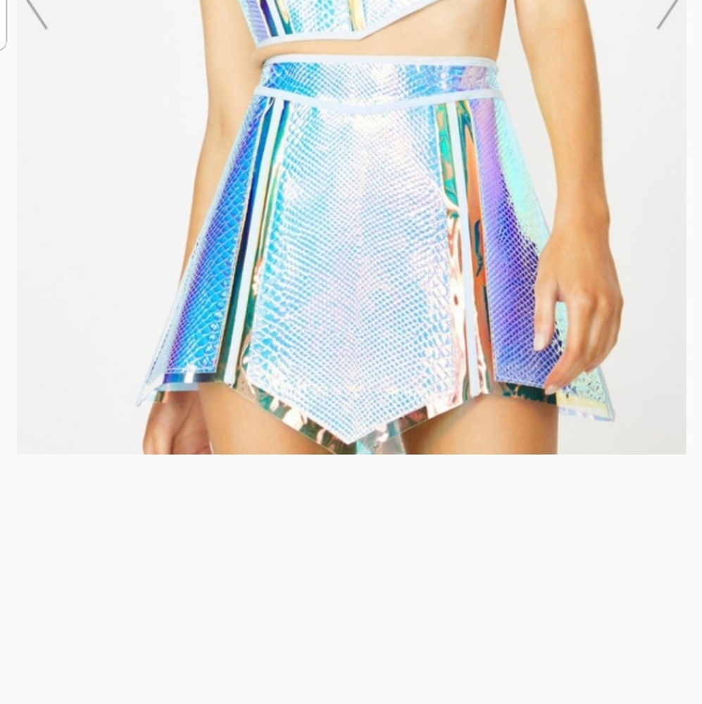 NWT Opulent empress hologram skirt